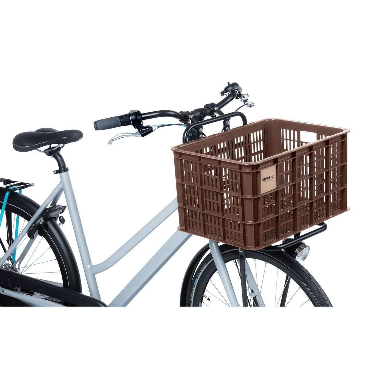 Basilikum Fahrradkiste L - Groß - 40 Liter - braun