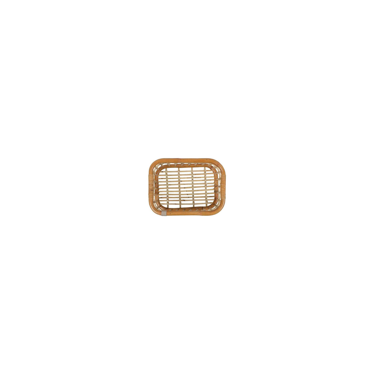 Basil Green Life - Rattan Fahrradkorb - mittel - Land natürlicher Braun