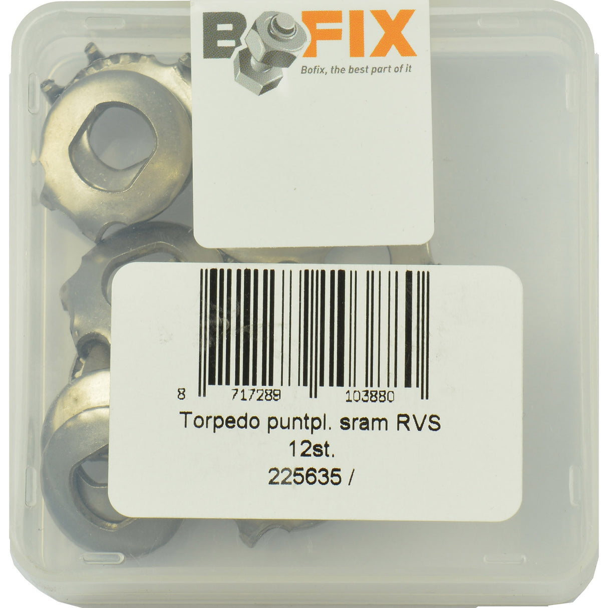 Bofix Box A 12 As-Borgplaatjes Edelstahl Torpedo DT2 SRAM