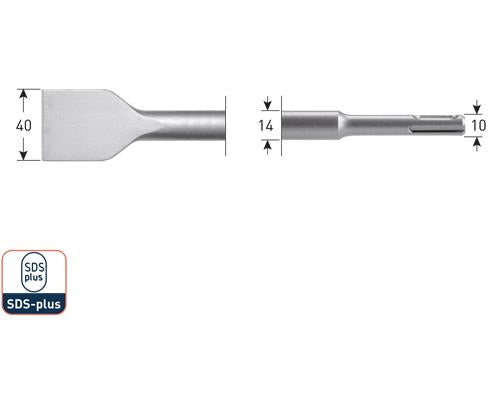 Rotec SDS Spatmeißel 40x250mm