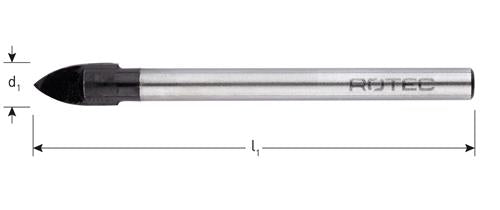 Rotec Glasbohrer 6,0 mm