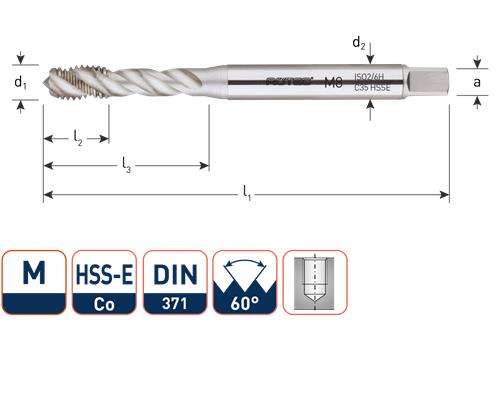 Rotec Maschinenhahn DIN376 M24 blind