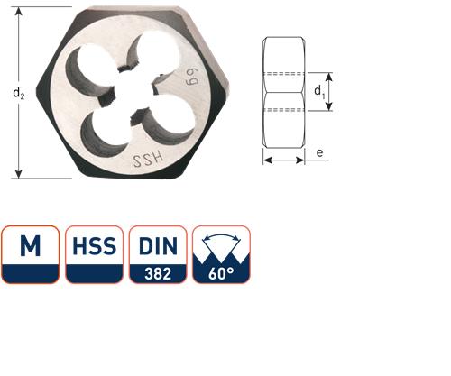 Rotec Sechskant-Schneidmutter M30 DIN382 HSS