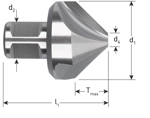 Rotec Senkfräser 90° 55mm HSS-E Weldon