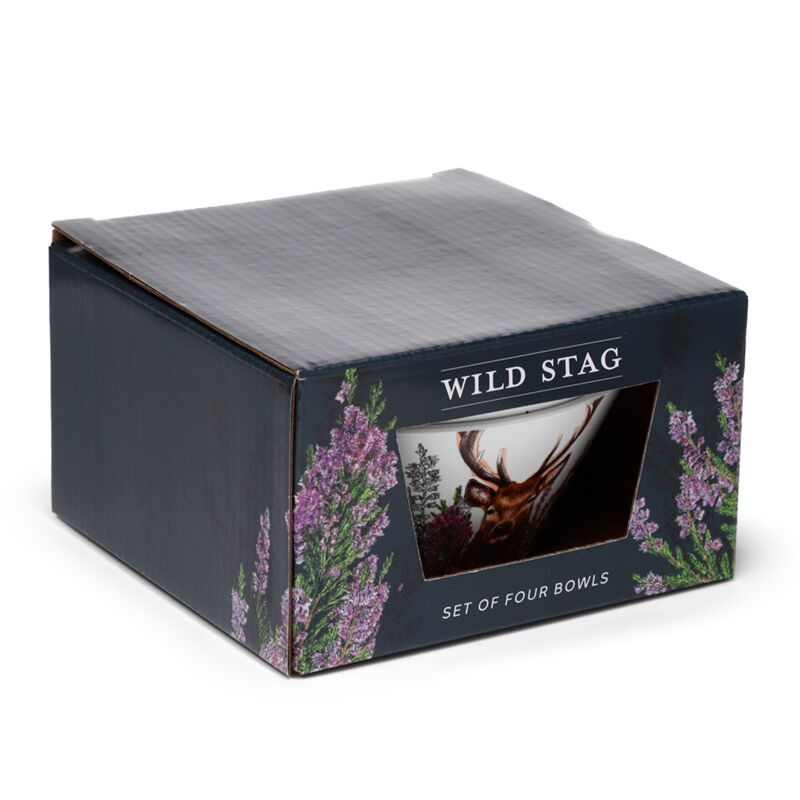 Wildhirsch-Set mit 4 nachhaltigen Rpet-Picknickschalen