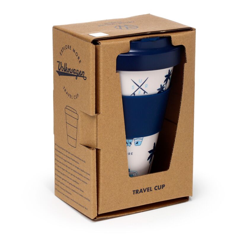 VW T1 Volkswagen Van Explore Rpet nachhaltiger Thermos-Reisebecher 400 ml