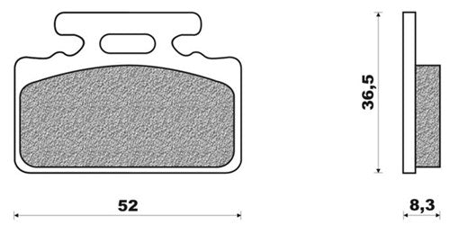 Discbremsblock FD0139 Sym mio Tonic