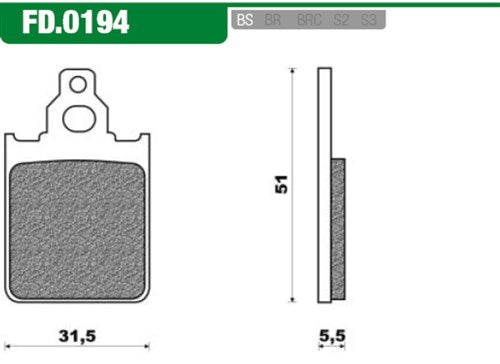 Newfren Discbremsblock FD0194 Quarz Ital