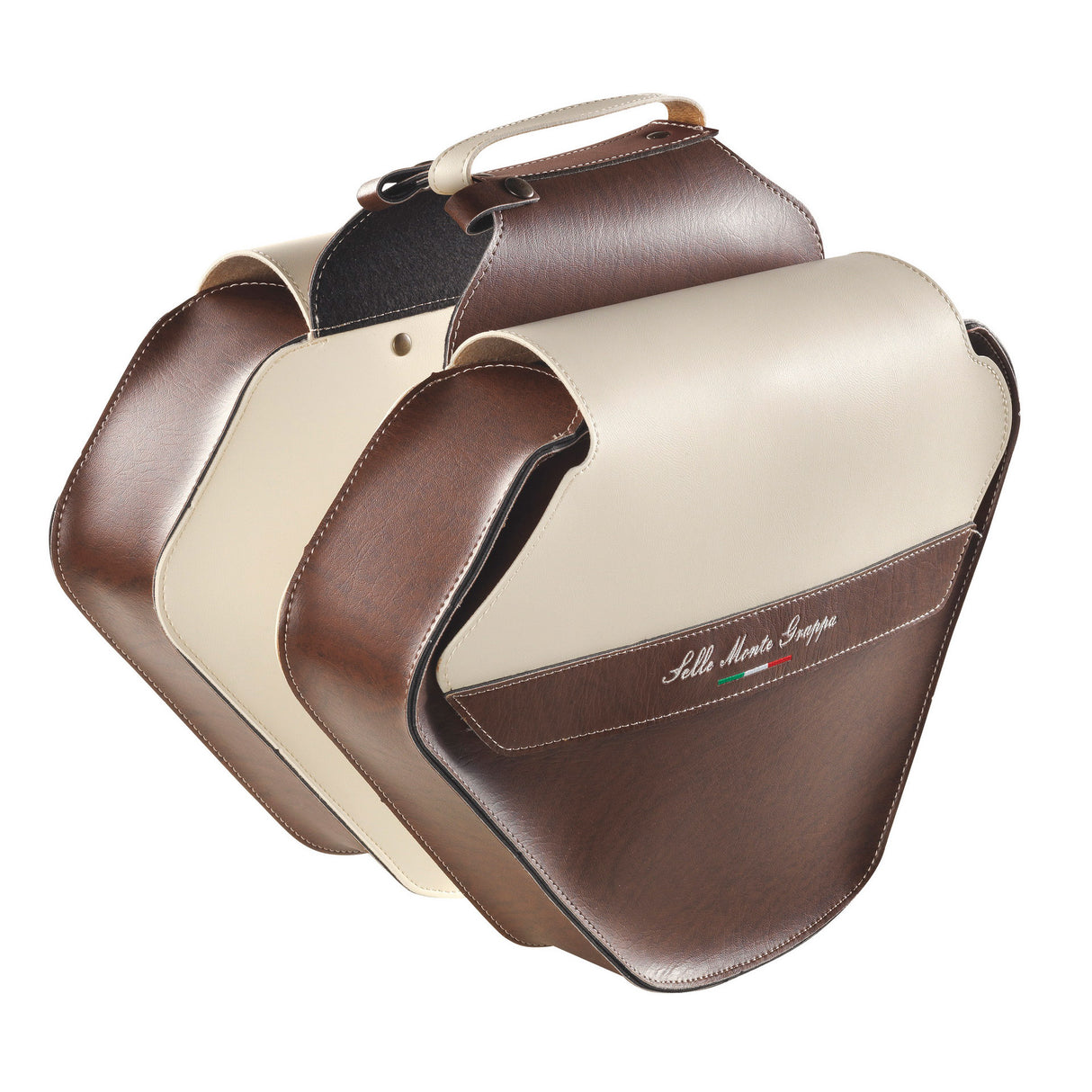 Selle Monte Grappa Monte Grappa Doppelbeutel 17,5L Mode Skay D-Bruin Creme