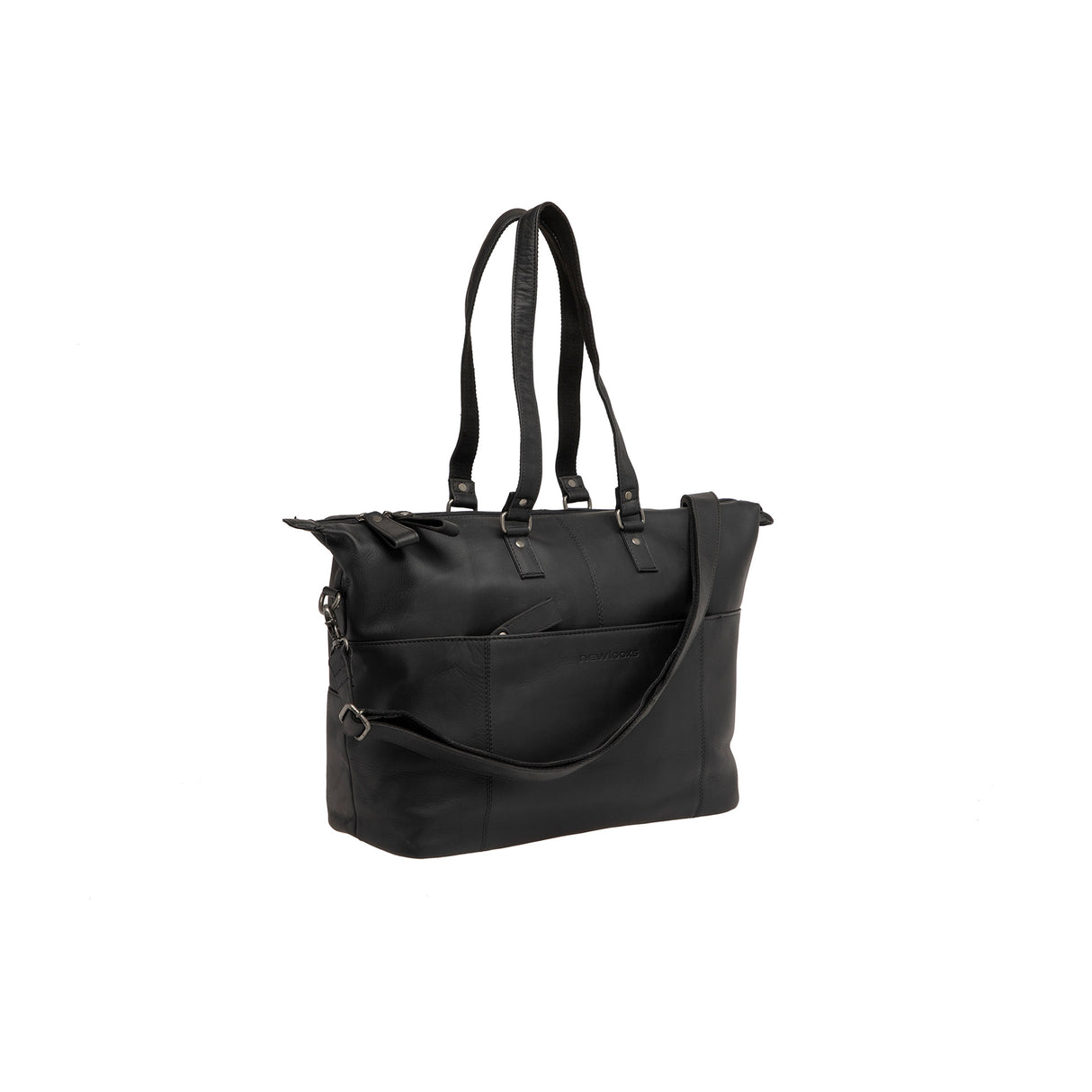 Newlooxs Verla Laptop -Tasche 21L Leder schwarz