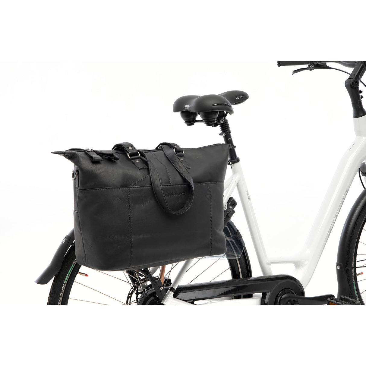 Newlooxs Verla Laptop -Tasche 21L Leder schwarz