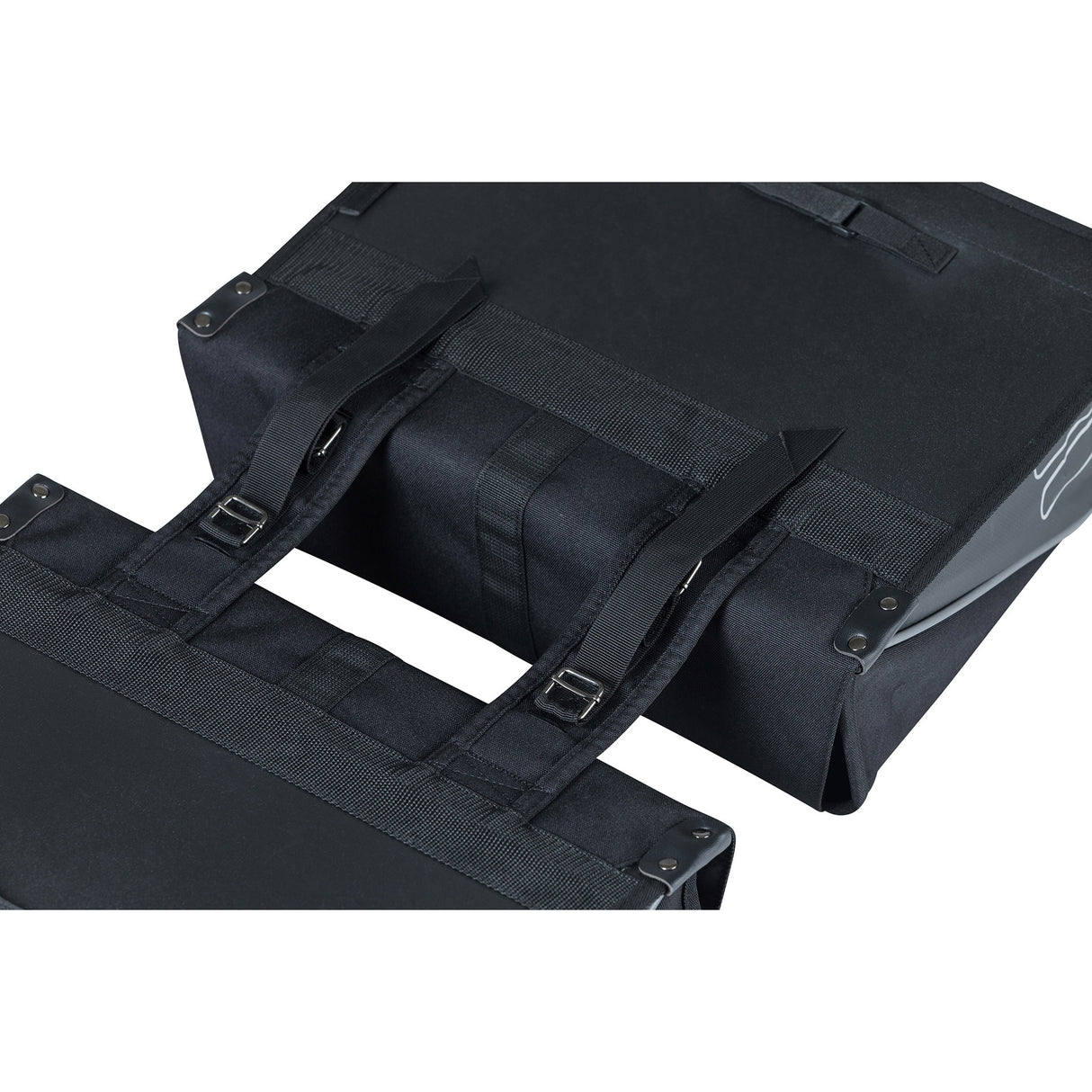 Basilikum Doppelfahrradbeutel, schwarz, Wasser -Repellent, 35l