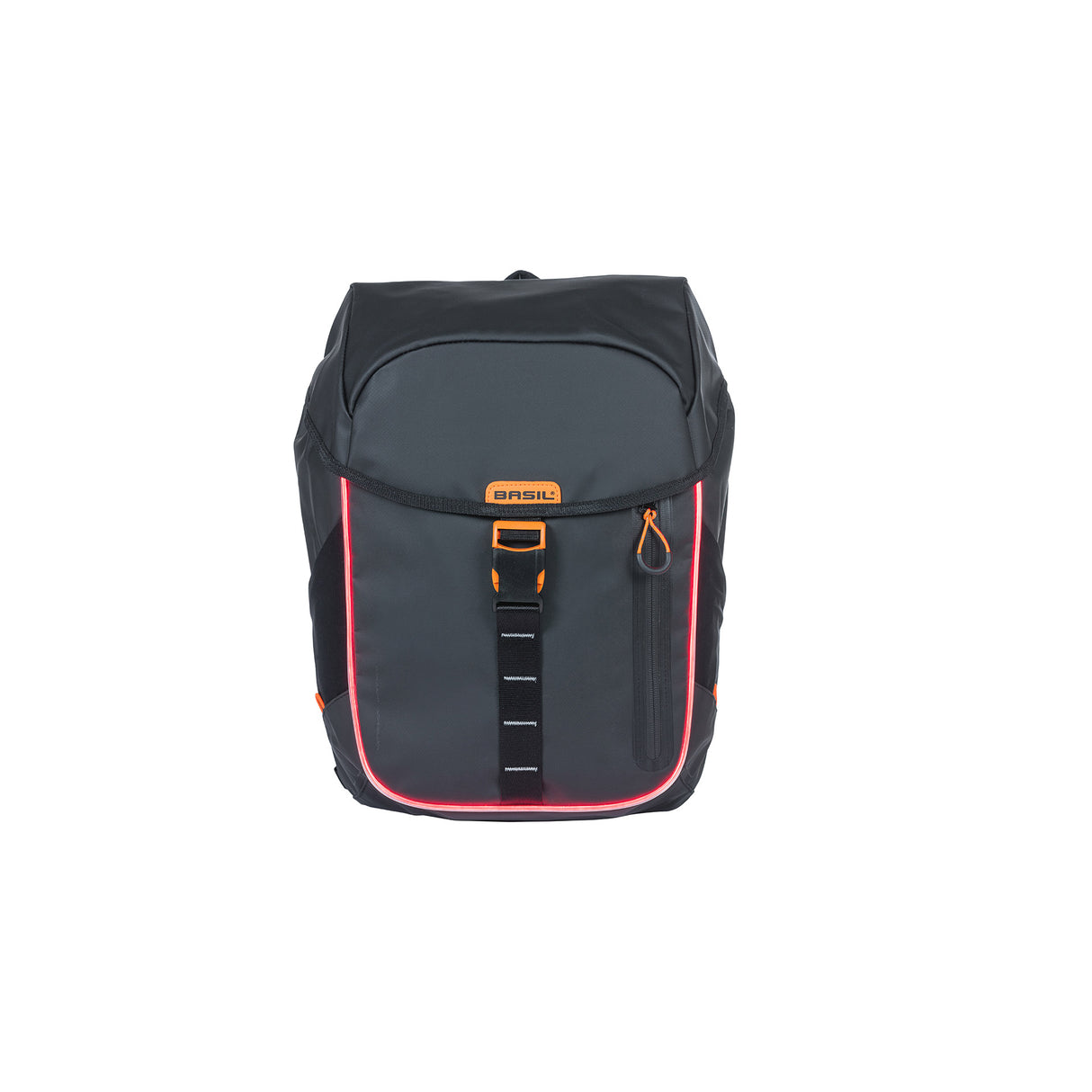 Basilikum Miles Tarpaulin Fahrrad -Rucksack Nordlich - wasserdichte schwarze Rucksack für Radfahrer - 17L - Unisex - Sporty - Schwarz