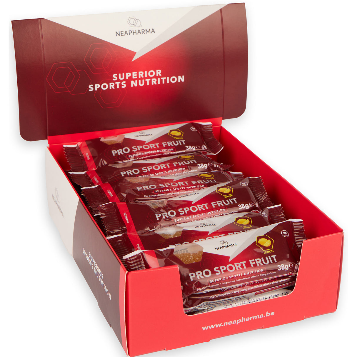 Neapharma Bar Pro Sport Obst-Zitronen-Display (30 Stück)