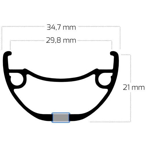 Bobike Ryde Felge Rival 30 28 622 32g 14g Disc Alu schwarz