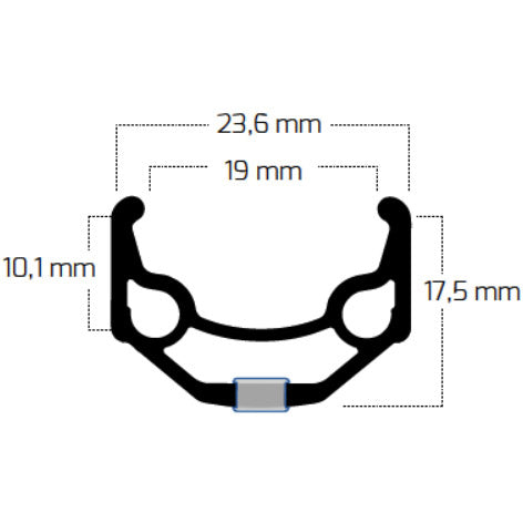 Bobike Ryde Felge Zac 19 28 622 36g 14g CNC Alu Silber