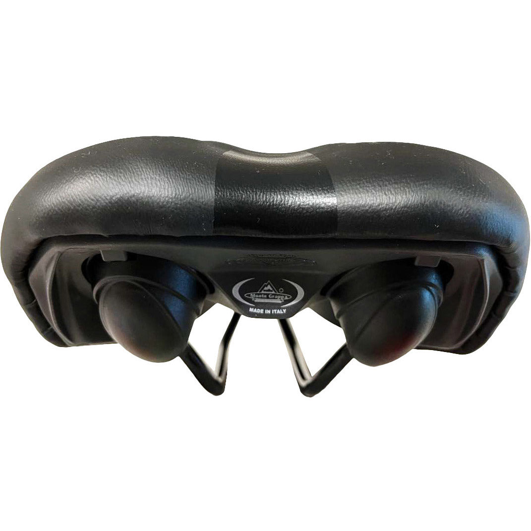 Selle Monte Grappa Monte Grappa Sattel ASOLA 6200 Gel Steel Rail Schwarz