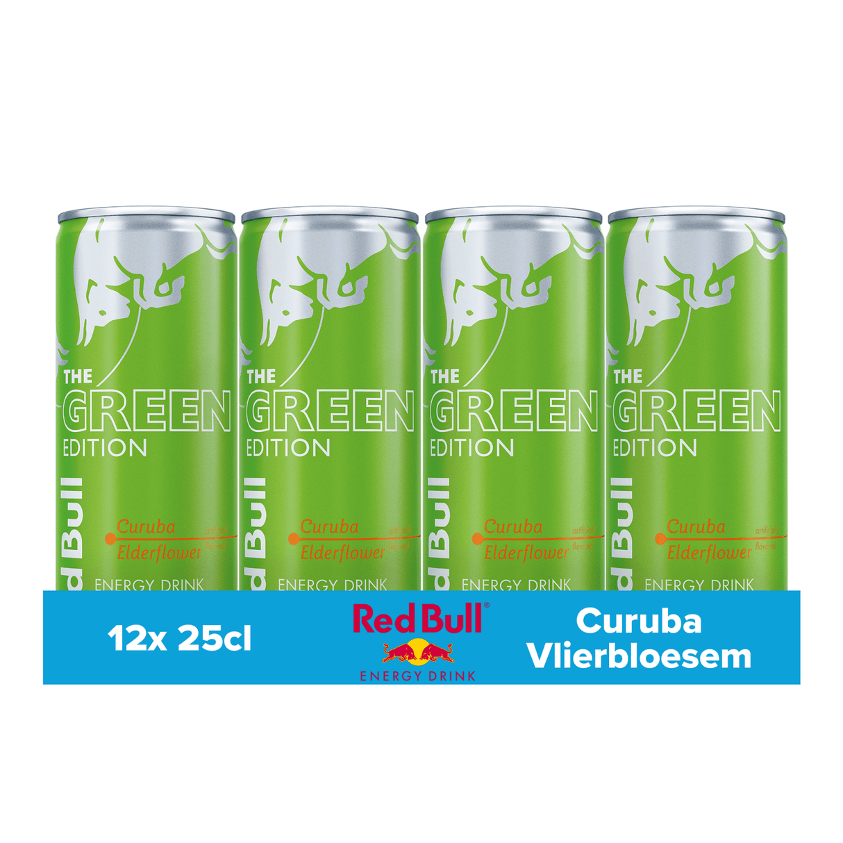 Red Bull the Green Edition zuckerfreie Curuba-Holunderblüte (12x 250ml)