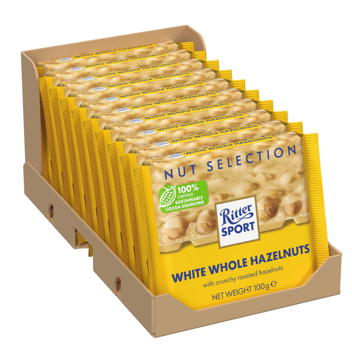 Ritter Sport Weiße ganze Haselnuss (10x 100gr)