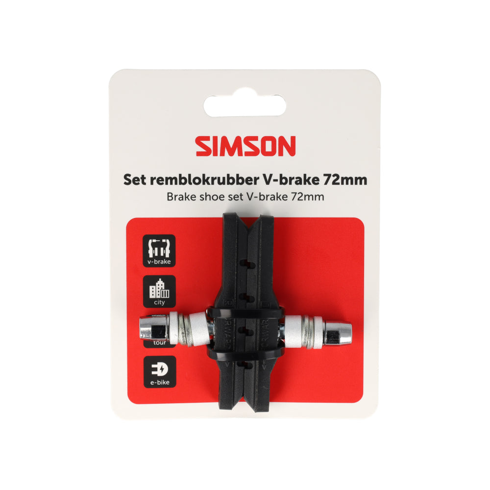 Rema tip top nederland b.v. simson remschoenen v-brake 72mm