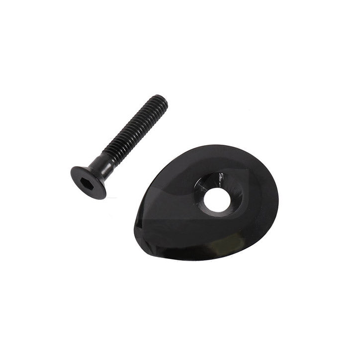 Deda Vinci Abdeckkappe schwarz mit M6x35 Aluminiumschraube