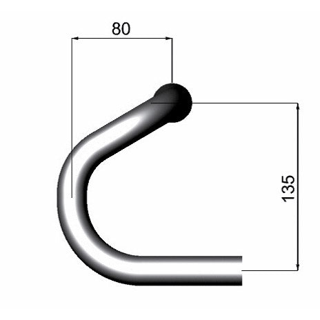 Deda-Lenker Spezial 26 mm 44 cm poliertes Silber