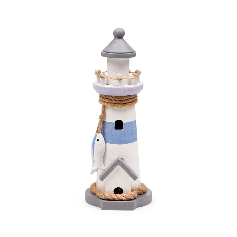 Strand-Souvenir – Leuchtturm-Weißfisch
