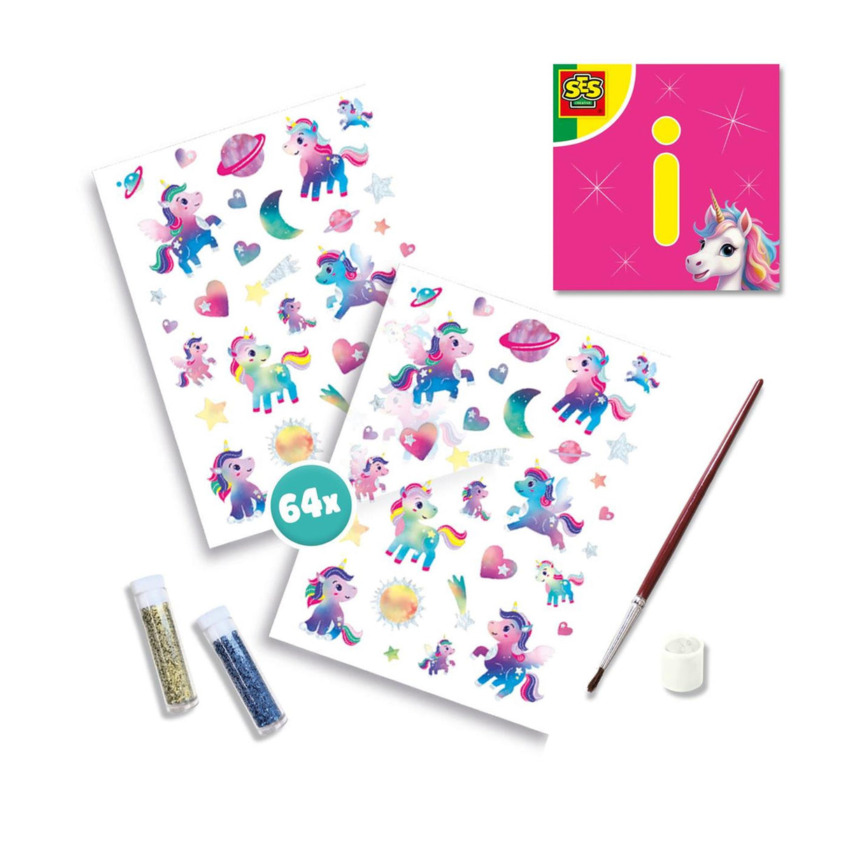 Ses Einhorn – Tattoos und Glitzer