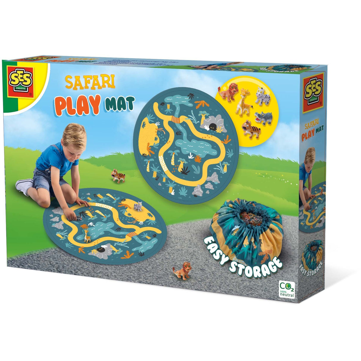 SES Creative SES Speelmat und Aufbewahrungstasche 2-in-1