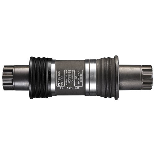Ploadet Shimano Octalink BBes25 121 mm Silber