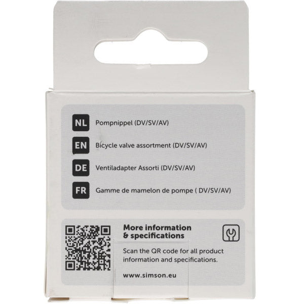 Simson pompnippel assortiment 3-delig