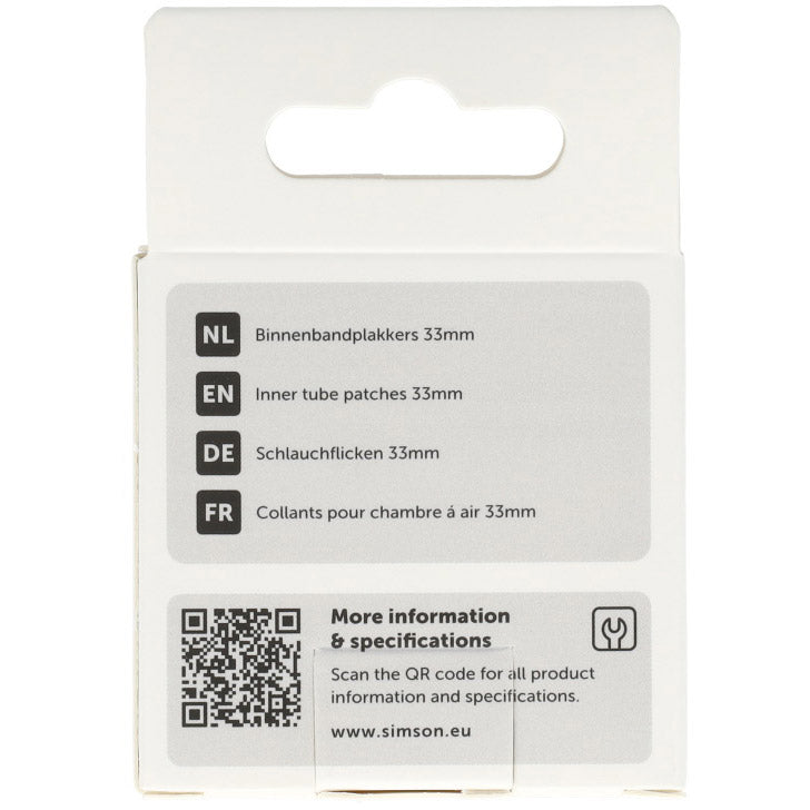 Simson binnenbandpleisters 33mm 8st