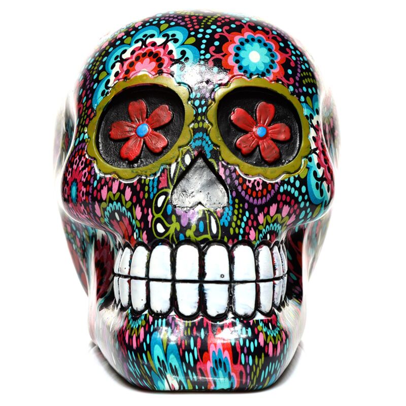 Dia de los muertos mexikanisches Totenkopf-Blumen-Wohnaccessoire