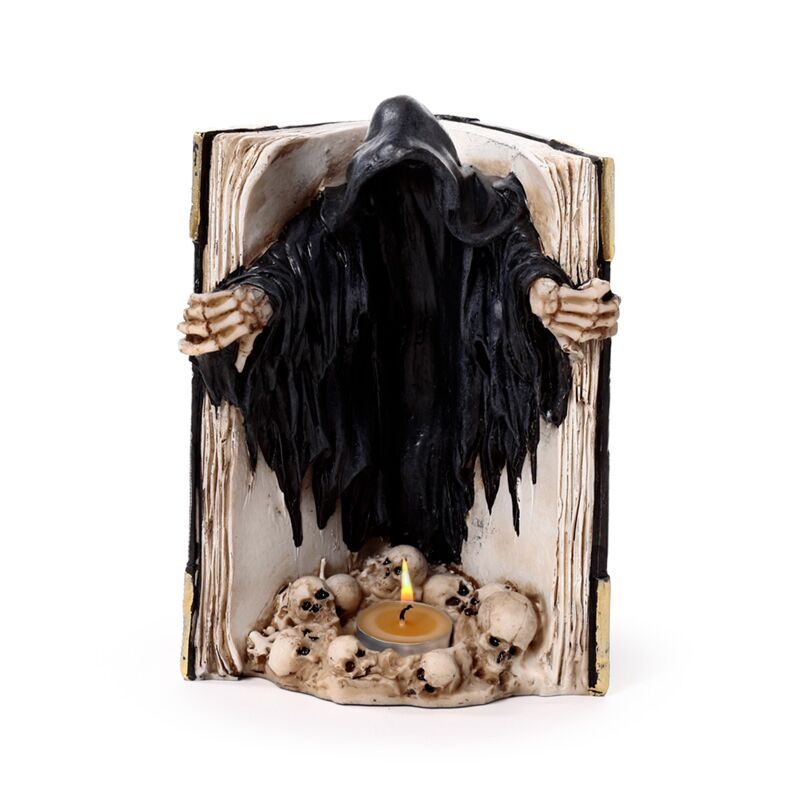 Der Reaper of Death-Teelichthalter „Book of Skulls“.