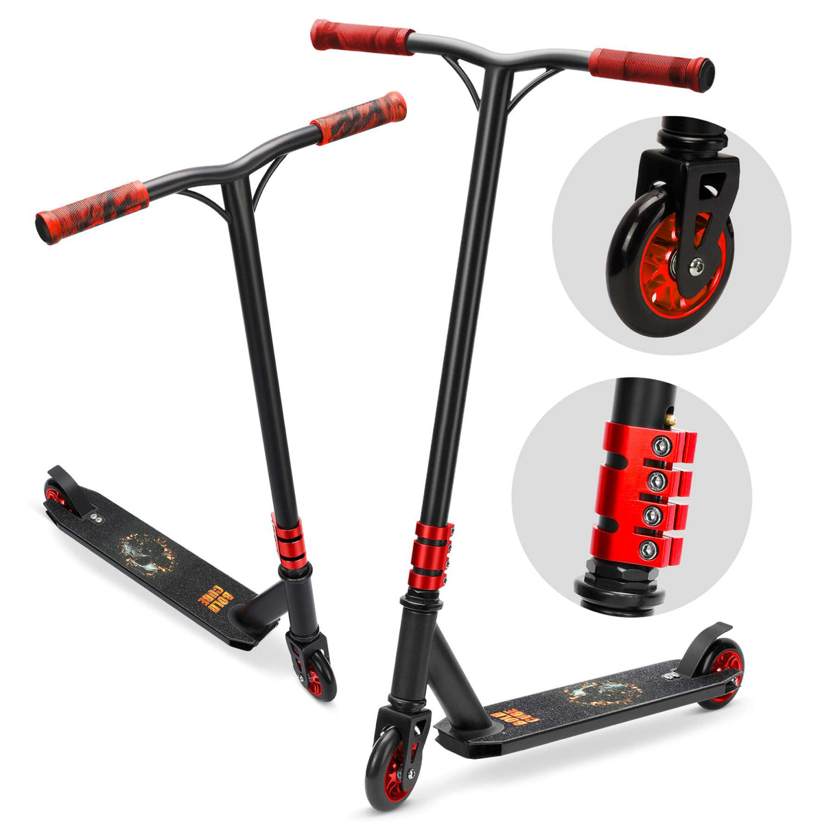 Boldcube Deluxe Stunt Scooter – Schwarz