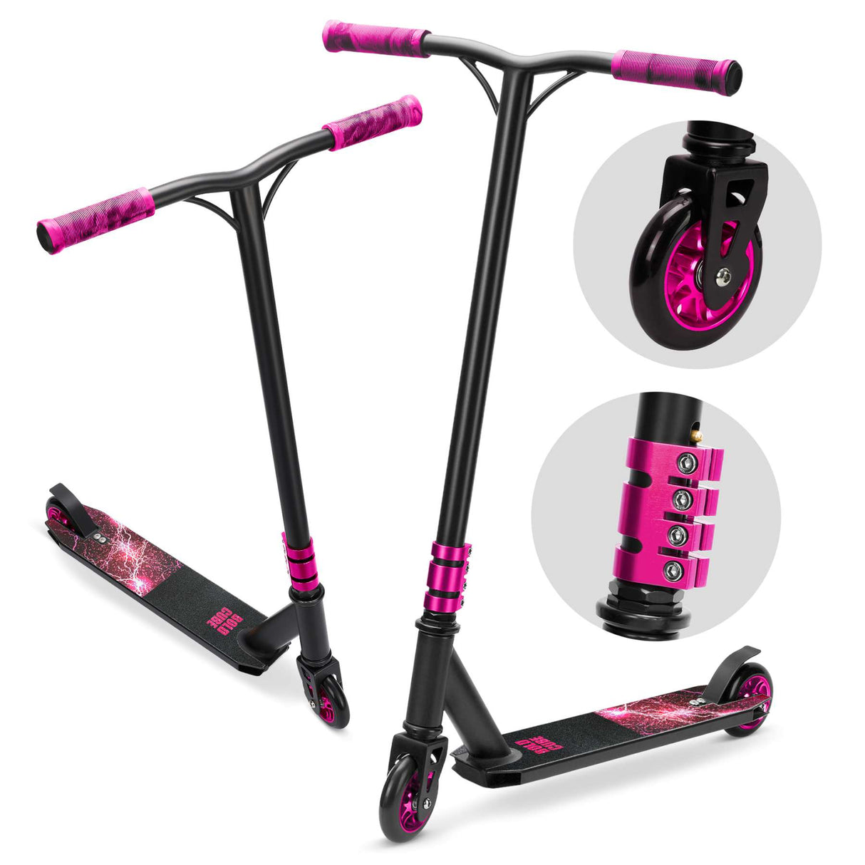 Boldcube Deluxe Stunt-Scooter – Pink