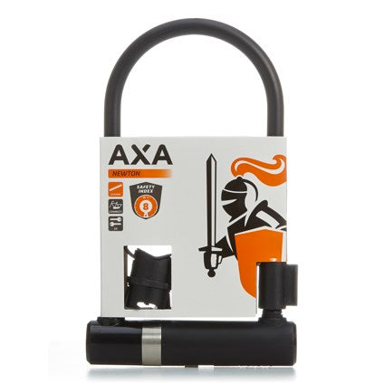 Axa Newton U -Shaped Halteret Lock - 23 cm - Kündigter Stahl