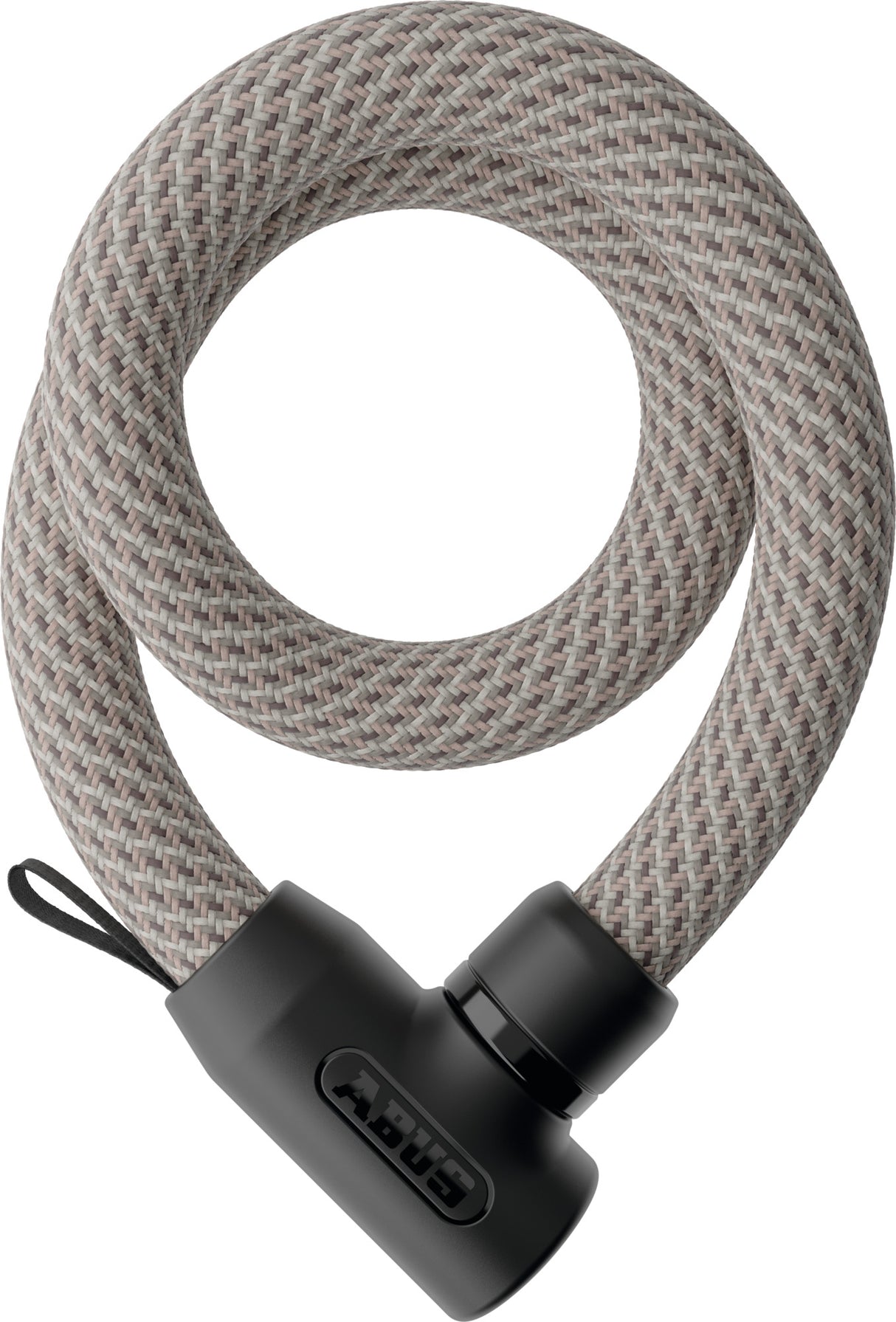 Abus Fahrradschloss Textilkettenschloss – Yarnit™ 4004k – Sicherheitsstufe 7 – Beige – 110 cm – geeignet für Elektrofahrräder und Stadtfahrräder – leicht – nur 0,88 kg