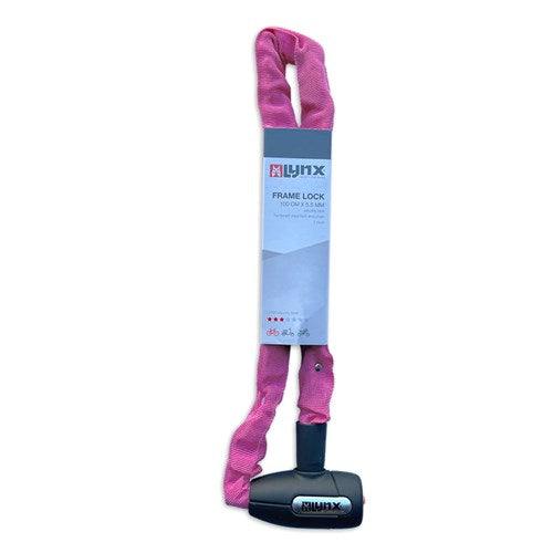 Lynx Cityline M Chain Lock - 85 cm - Pink