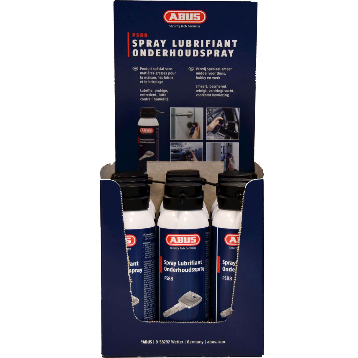 ABUS -Anzeige Wartungspray PS88 12 x 125 ml