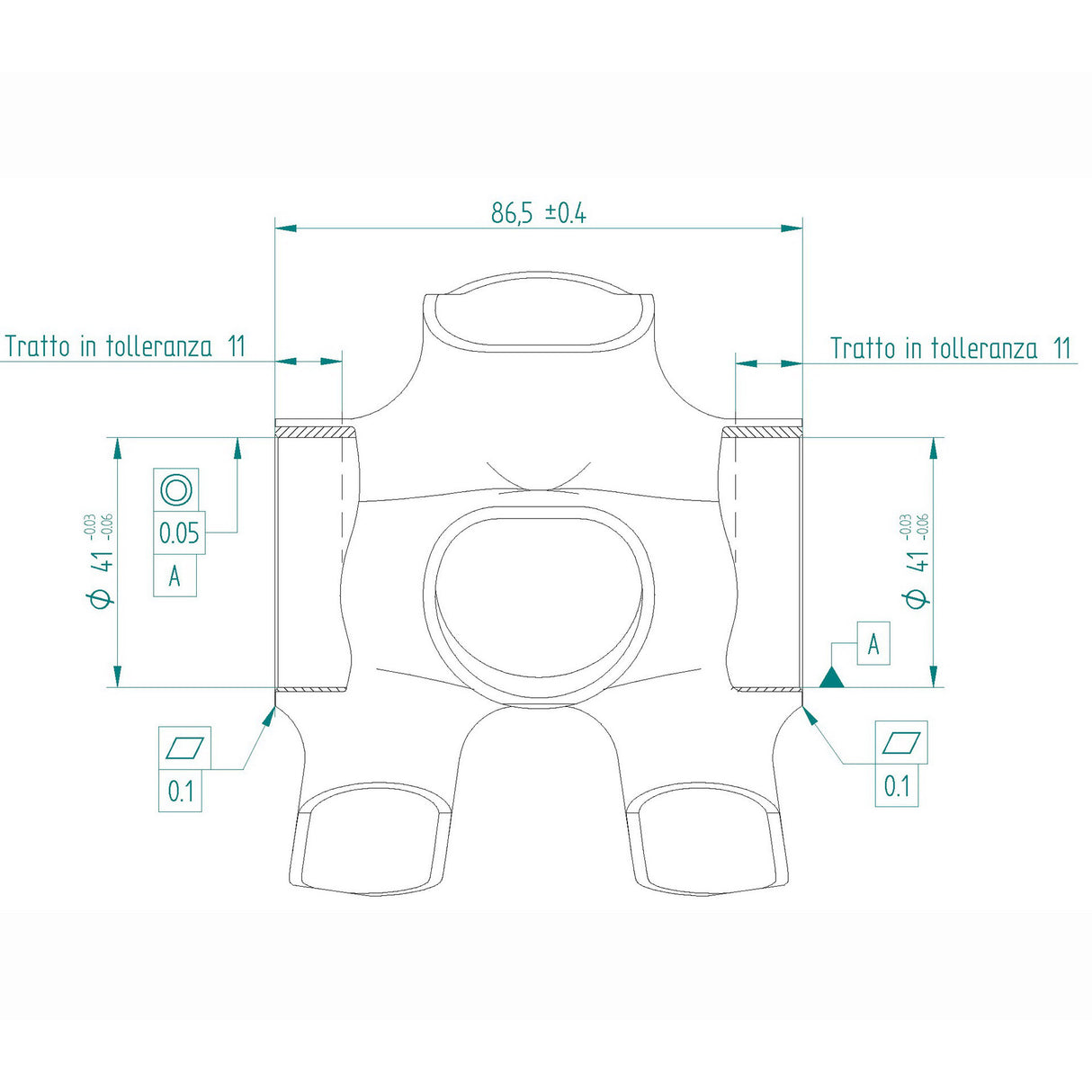 Miche Bracketas Press-Fit 86,5 x 41 mm evo max
