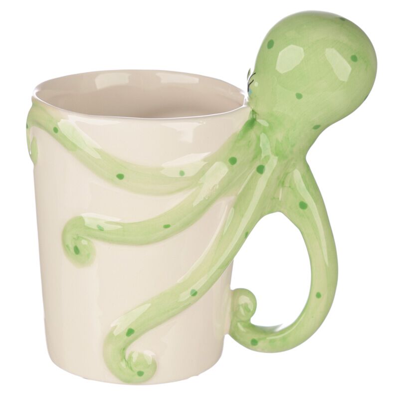 Lisa Parker Keramiktasse mit Oktopus-förmigem Henkel
