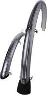 Sunnywheel Plastic Fender Set 28 Zoll 45 mm Silber inkl. Stangen