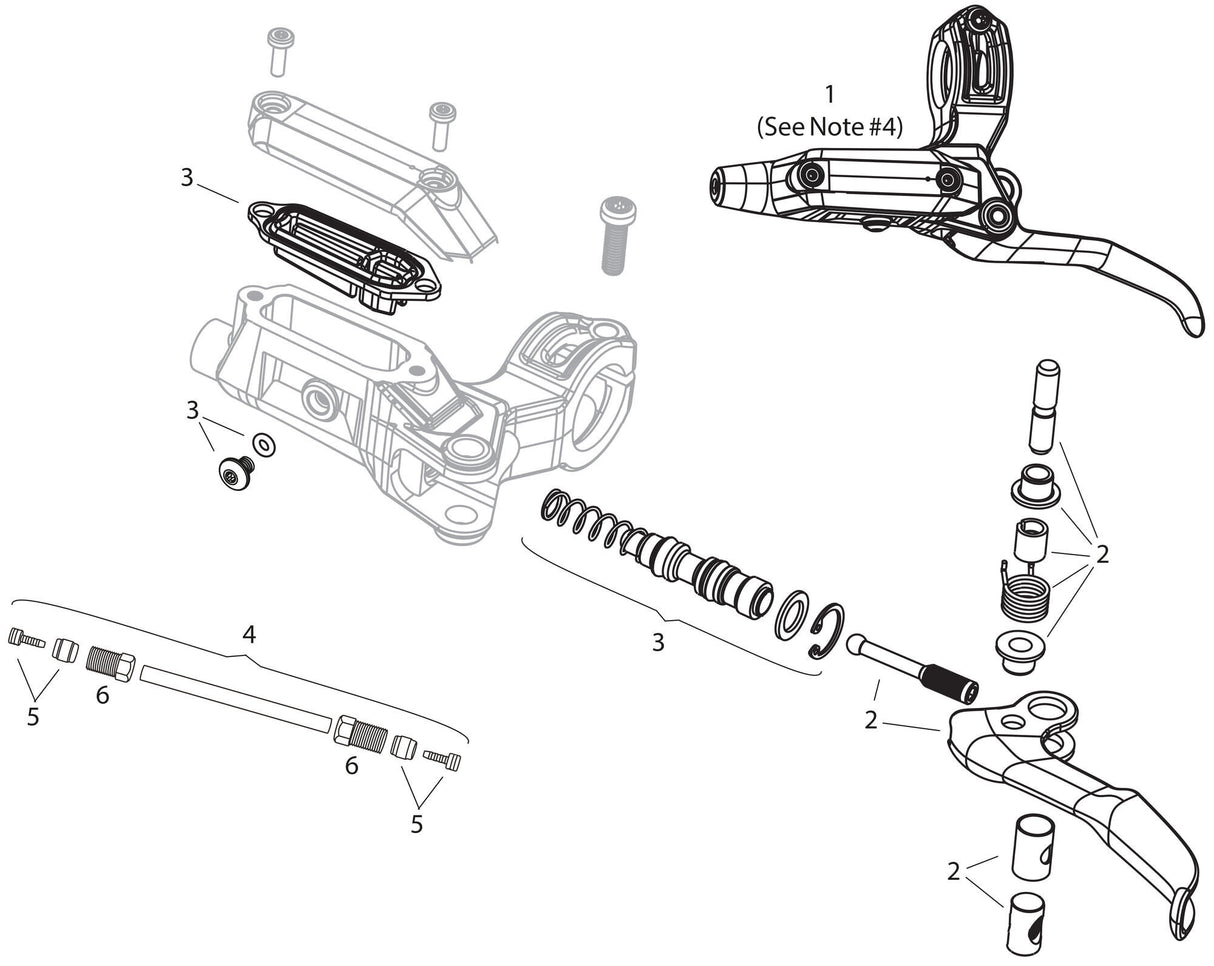Sram Scheibenbremse DB6 Scheibenbremsen DB6 rechts schwarz