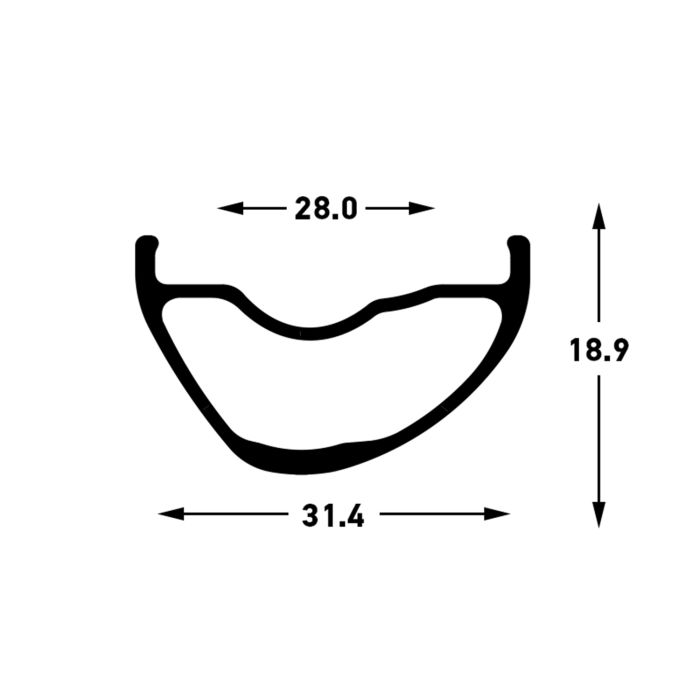 Stan's Stan's Arch MK4 Felge – 27,5'' – 28 Loch – Schwarzgrau