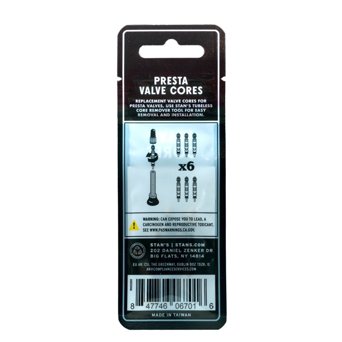 Stans Stan's Tubeless Universal-Ventilkerne (6 Stück)