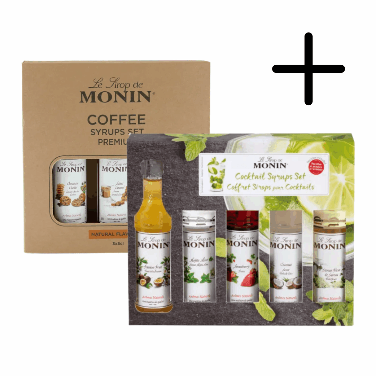 Monin Sirup-Cocktail-Set + Geschenkset 3 x 5cl
