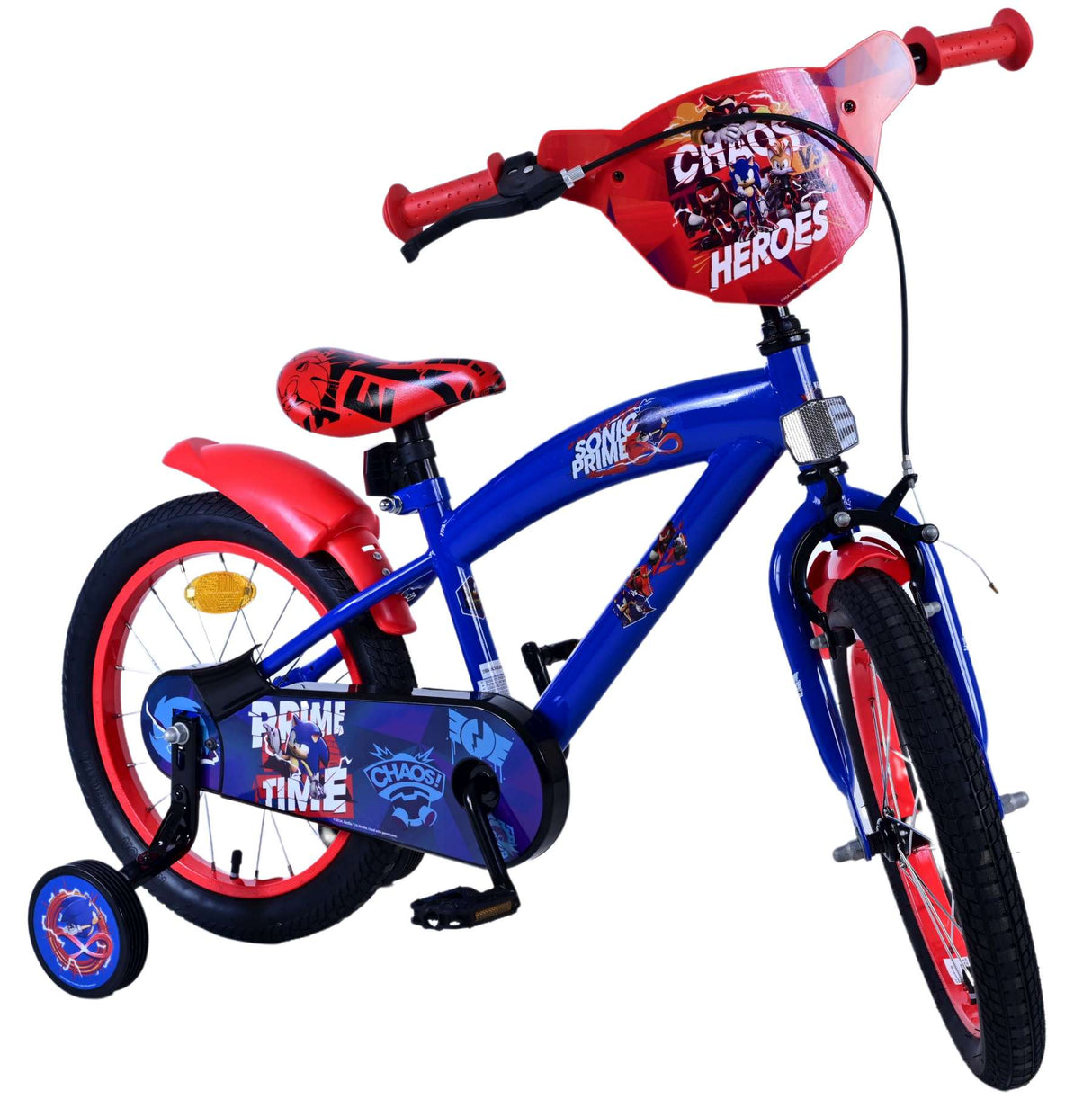 Sonic Prime Children's Bicycle - Jungen - 16 Zoll - Blaurot