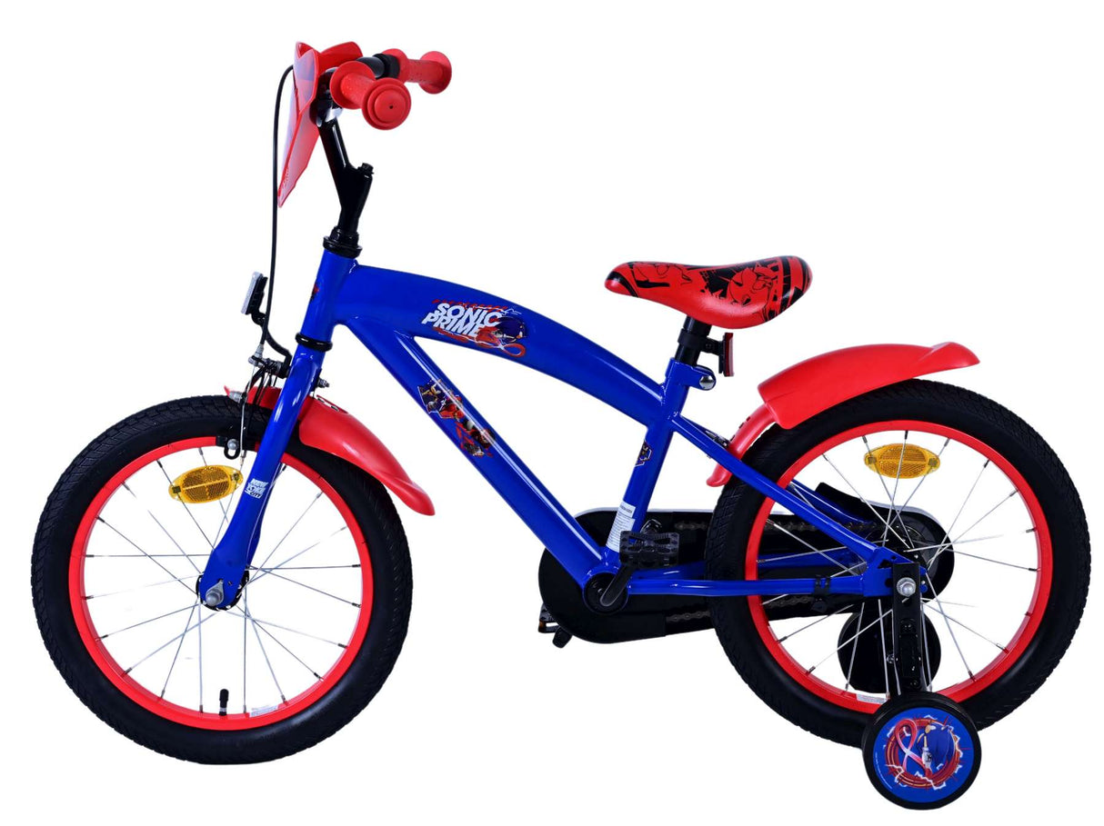 Sonic Prime Children's Bicycle - Jungen - 16 Zoll - Blaurot