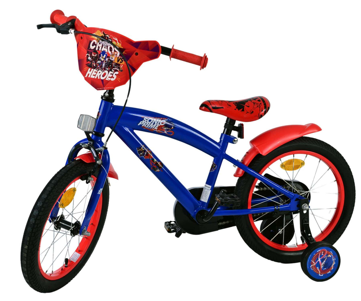 Sonic Prime Children's Bicycle - Jungen - 16 Zoll - Blaurot